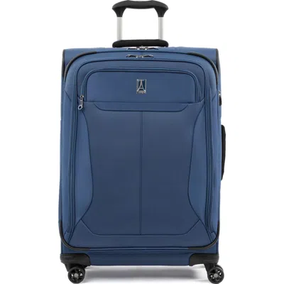 Travelpro Tourlite Softside Expandable 25" Medium Checked Spinner Luggage In Blue