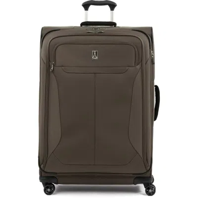 Travelpro Tourlite Softside Expandable 29" Large Checked Spinner Luggage In Brown