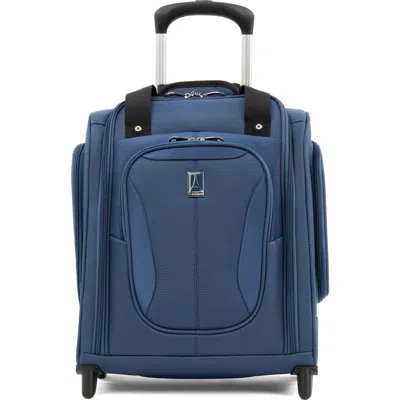 Travelpro Tourlite Softside Lightweight 15" Underseat Compact Carry On Rolling Luggage In Blue