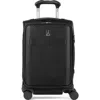 Travelpro Versapack + Lightweight Softside Expandable 20" Compact Carry On Spinner Luggage In Black