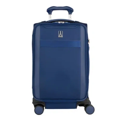 Travelpro Versapack + Lightweight Softside Expandable 21" Carry On Spinner Luggage In Blue