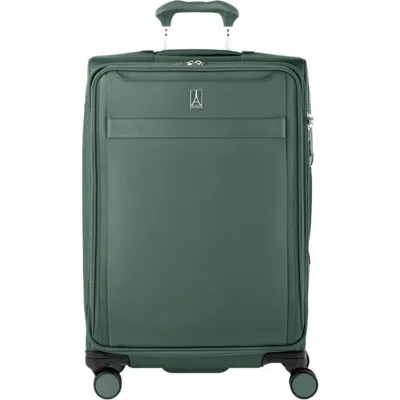 Travelpro Versapack + Lightweight Softside Expandable 25" Medium Check In Spinner Luggage In Green