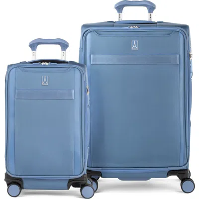 Travelpro Versapack + Softside Carry On & Medium Spinner Luggage Set In Blue