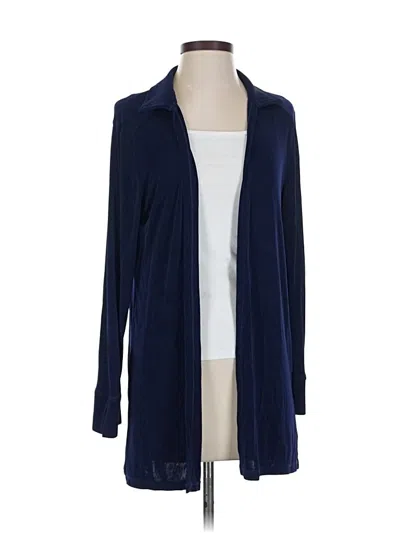 Pre-owned Travelsmith Cardigan Sweater In Blue