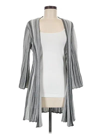 Pre-owned Travelsmith Cardigan Sweater In Gray