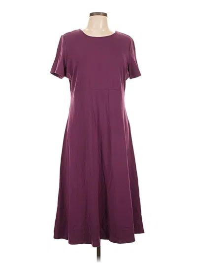 Pre-owned Travelsmith Casual Dress In Burgundy