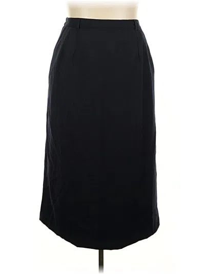 Pre-owned Travelsmith Formal Skirt In Black