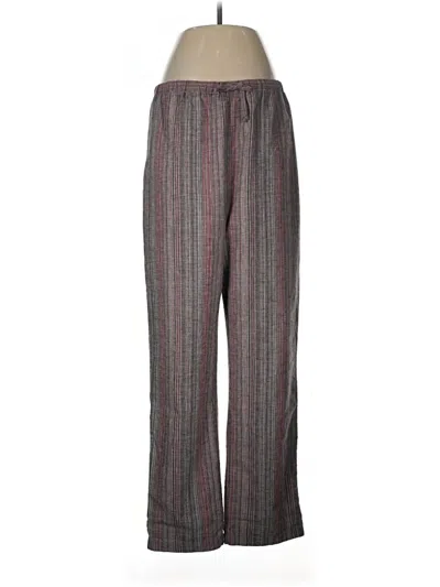Pre-owned Travelsmith Linen Pants In Gray