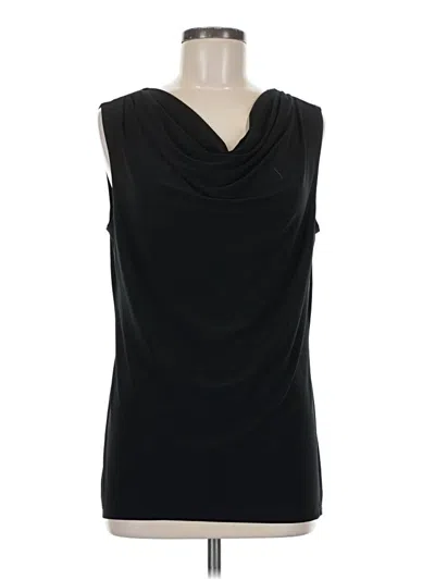 Pre-owned Travelsmith Sleeveless Top Black Cowl Neck Tops
