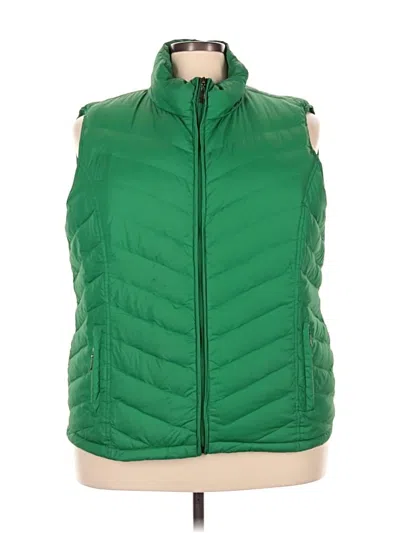 Pre-owned Travelsmith Vest In Green