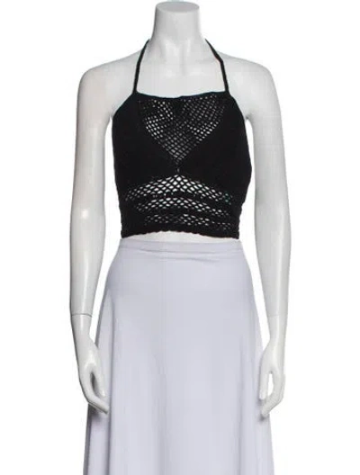 Pre-owned Travilla Square Neckline Sleeveless Crop Top W/ Tags In Multi