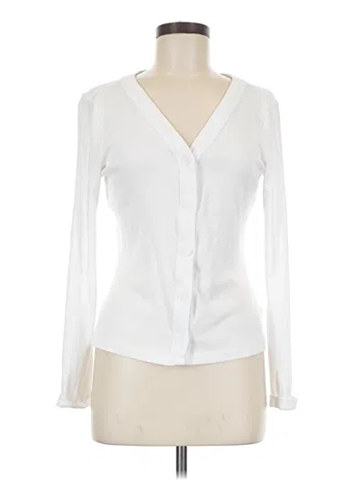 Pre-owned Travis Mathew Cardigan Sweater In White