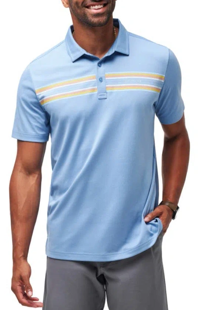 Travis Mathew Coral Beds Cotton Blend Polo In Quiet Harbor