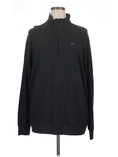 Pre-owned Travis Mathew Fleece Jacket In Black