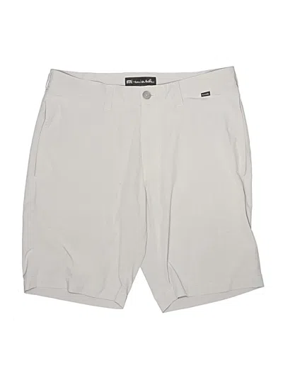 Pre-owned Travis Mathew Khaki Shorts In Ivory