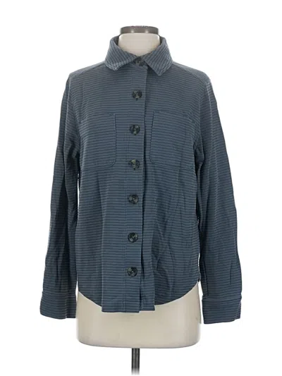 Pre-owned Travis Mathew Long Sleeve Button Down Shirt In Blue