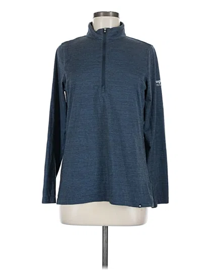 Pre-owned Travis Mathew Long Sleeve Polo Shirt In Blue
