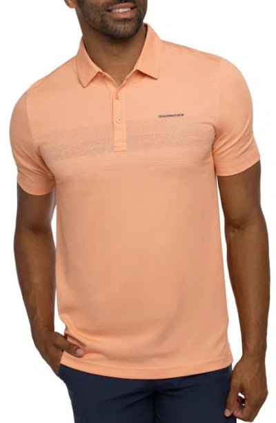 Travis Mathew Travismathew Mesa Central Piqué Polo In Heather Melon