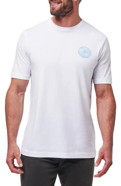 Travis Mathew Now & Then Cotton Graphic T-shirt In White