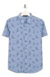 TRAVIS MATHEW TRAVISMATHEW PAY LOAD SHORT SLEEVE BUTTON-UP SHIRT