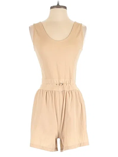 Pre-owned Travis Mathew Romper In Tan