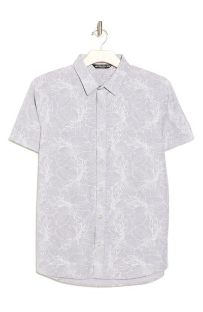 Travis Mathew Scosh Short Sleeve Button-up Shirt In White