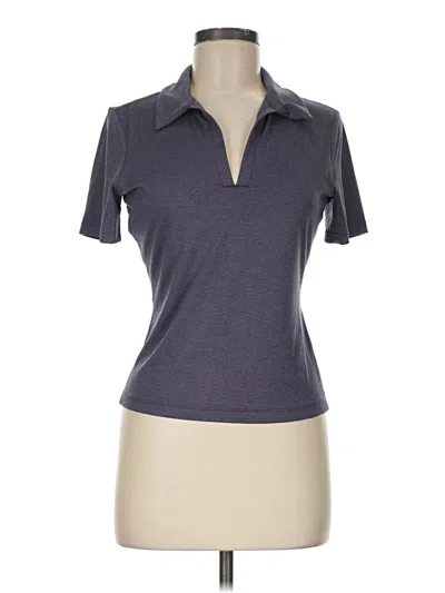 Pre-owned Travis Mathew Short Sleeve Top Gray Collared Neckline Tops