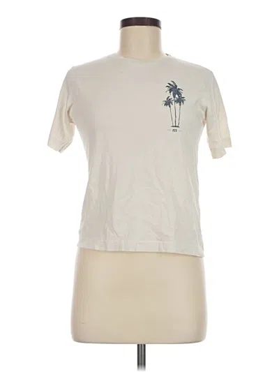 Pre-owned Travis Mathew Short Sleeve T-shirt In Ivory