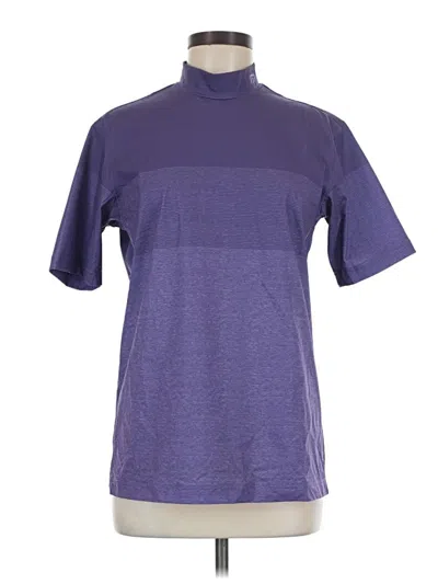 Pre-owned Travis Mathew Short Sleeve Turtleneck In Purple
