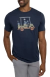 Travis Mathew Travismathew Race You Graphic Tee In Dress Blues