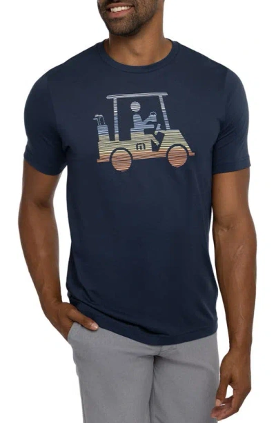 Travis Mathew Travismathew Race You Graphic Tee In Dress Blues