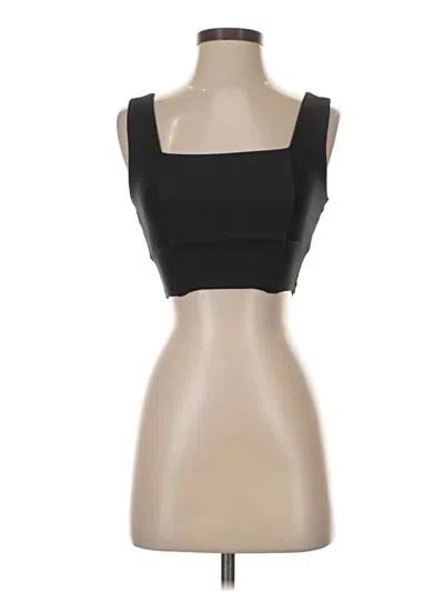 Pre-owned Travis Mathew Tube Top Black Strapless Neckline Tops