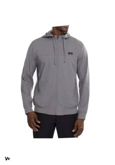 Pre-owned Travis Mathew Wanderlust Hoodie Jacket - Limited Edition With Coors Light In Gray