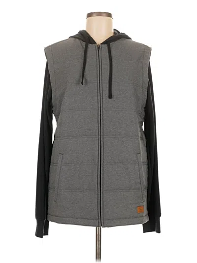 Pre-owned Travis Mathew Zip Up Hoodie In Gray
