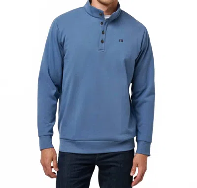 Travis Matthew All Day Cruise Quarter Sweater In Blue In Multi