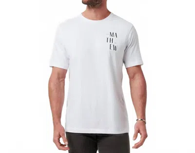Travis Matthew Art Scene Short Sleeve Tee In White In Multi