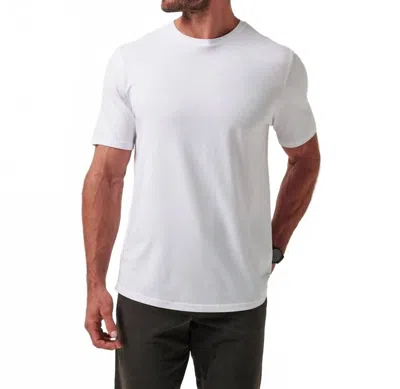 Travis Matthew Cloud Crew Short Sleeve Tee In White