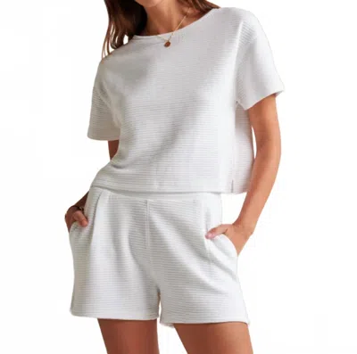 Travis Matthew Coastal Rib Yacht Me Shorts In White In Neutral