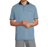 Travis Matthew Featherweight Pocket Golf Polo Shirt In Captains Blue In Blue