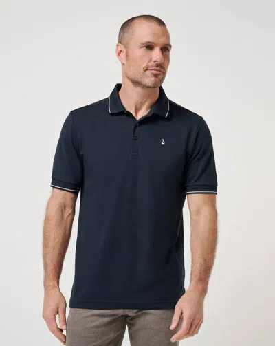 Travis Matthew Happier Hour Polo In Total Eclipse In Blue