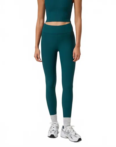 Travis Matthew Moveknit Rib Pull-on Leggings In Dark Sea In Blue