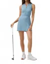 Travis Matthew Sunfire Moveknit Zip Dress In Blue In Blue