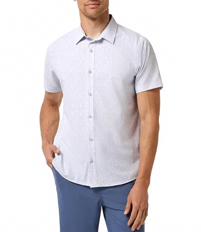Travis Matthew Techwoven Sunlight Button-up Shirt In White