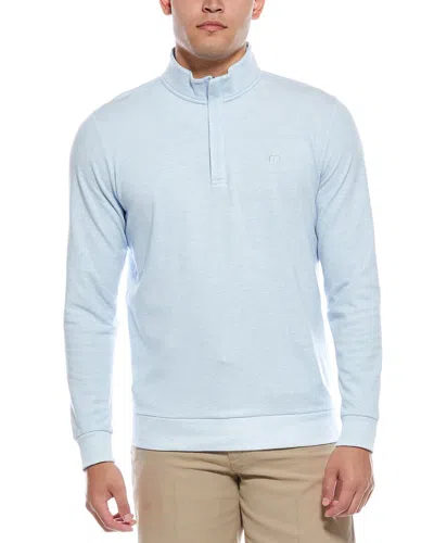 Travis Matthew Travismathew Cloud 1/4-zip Pullover In Blue