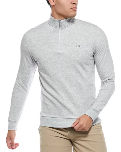 Travis Matthew Travismathew Cloud 1/4-zip Pullover In Gray