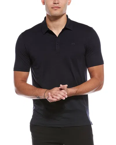 Travis Matthew Travismathew The Heater Polo Shirt In Black