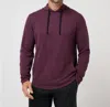 Travis Matthew Upgraded Tech Hoodie In Heather Mauve Wine