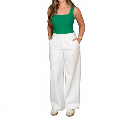 Travis Matthew Women's Everyday Wide Leg Pants In White