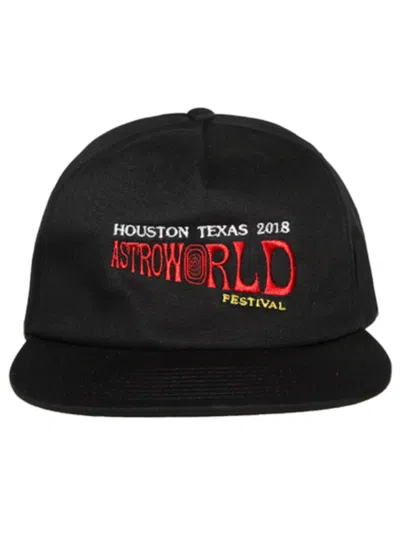 Pre-owned Travis Scott Astroworld Festival Hat In Black