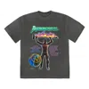 Travis Scott Back Bling T-shirt 'washed Black' In Gray